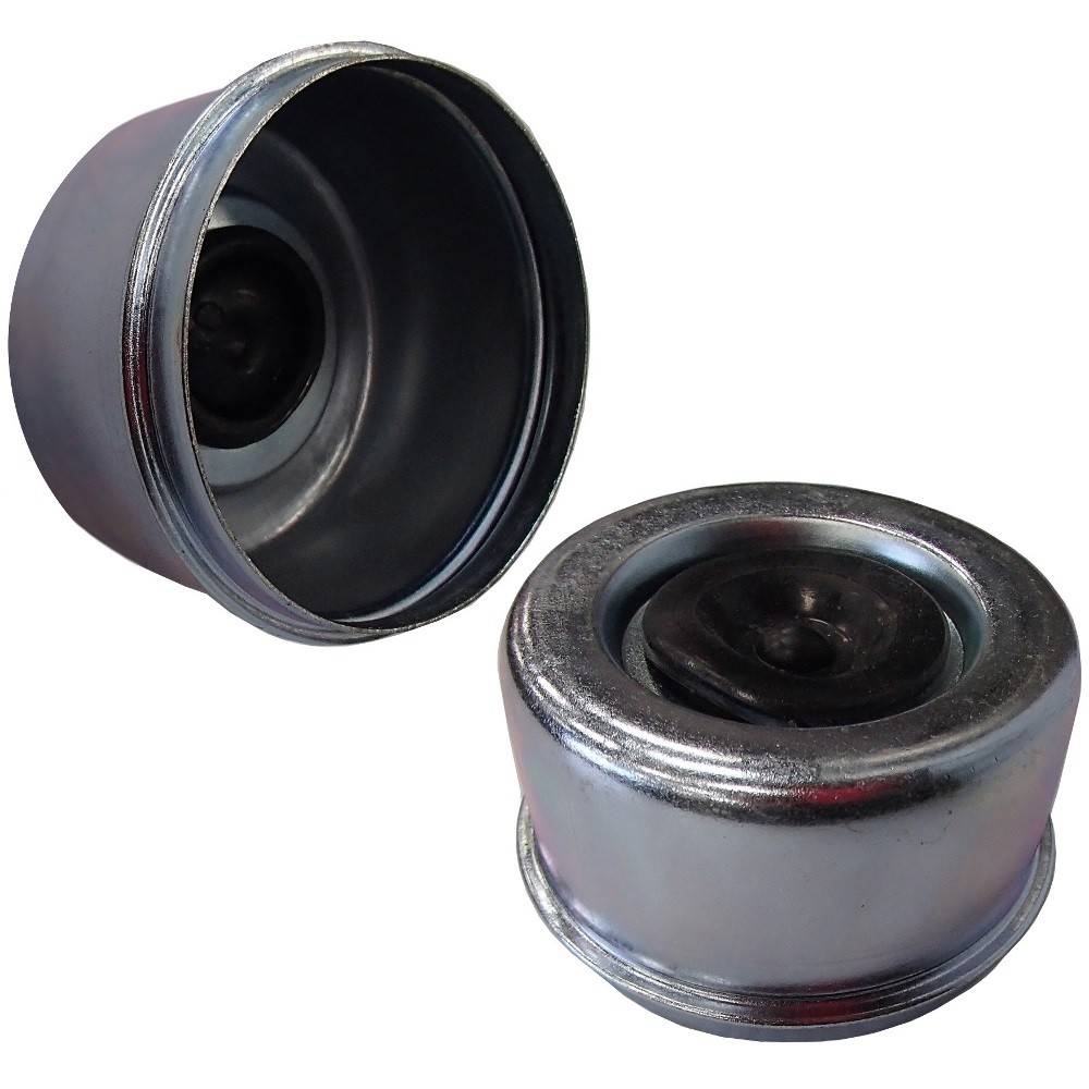 2 Trailer Axle Hub EZ Lube 2.72″ Dust Cover Grease Cap & Rubber Plug for Dexter