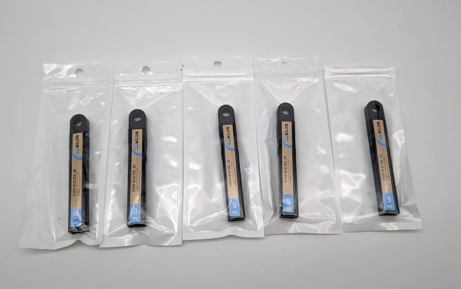 Nova Safety SB009P-10 Slim Cutter Blades 9mm High‑Carbon Steel Pack of 50
