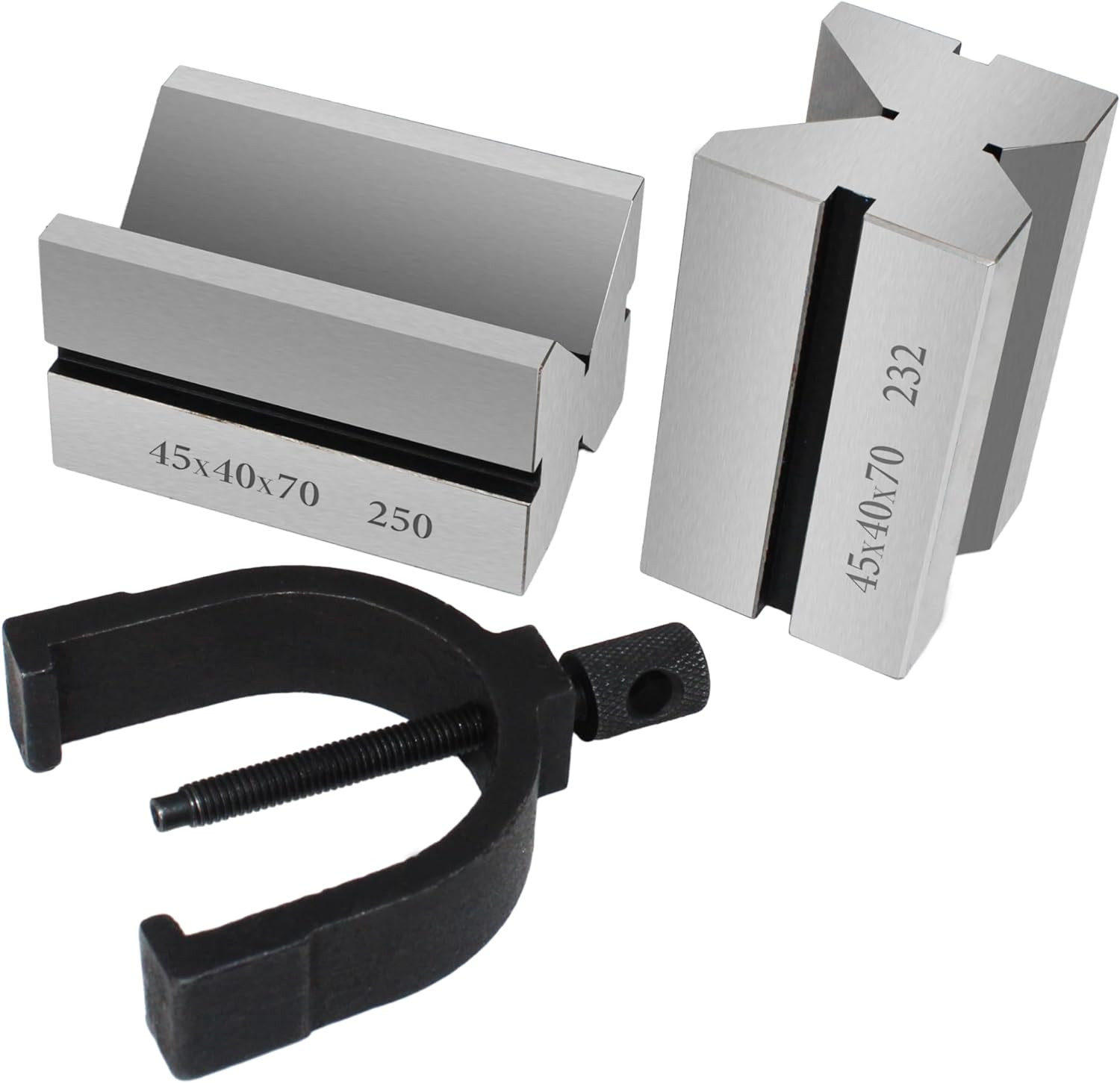 HFS TYPE B V-BLOCK & C CLAMP SET Precision Universal-Type2-3/4IN 1-3/4IN 1-1/2IN