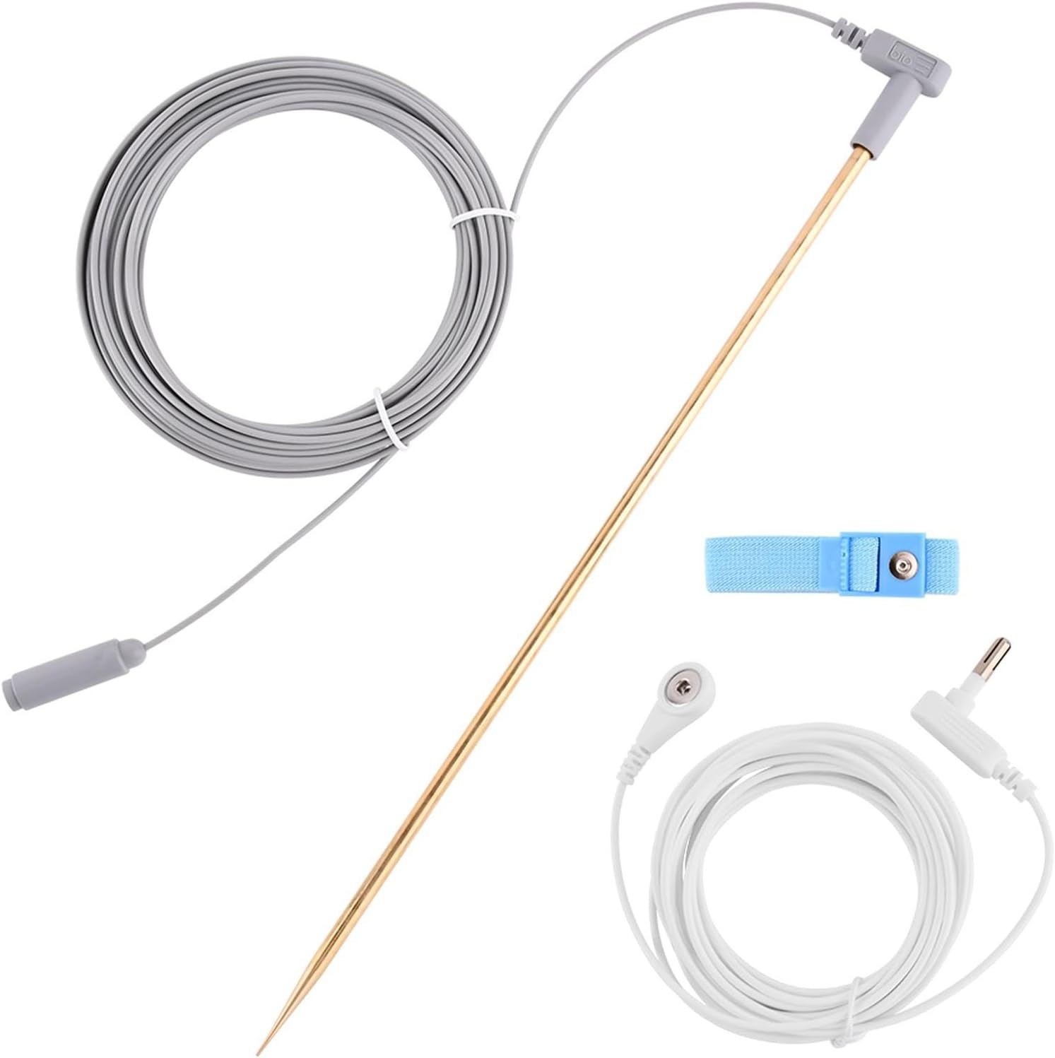 Grounding Rod with 40ft Wire, Portable Earthing Kit