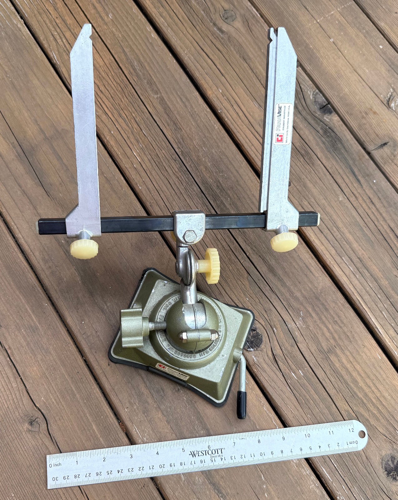 Vintage PanaVise 301 Vise w 381 Vacuum Base 315 Circuit Board USA Multi Angle