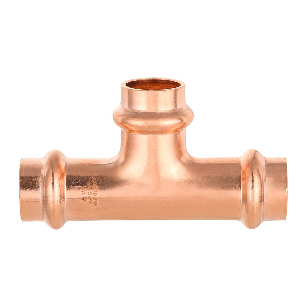 10 PCS EFIELD 1/2 » Press Fit Equal Tee For Copper Tube, No Lead , Pro Pack