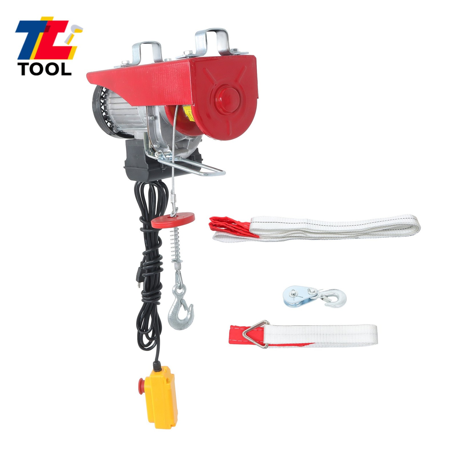 1320lbs/600kg Mini Electric Hoist 14ft Wired Remote Control 110V 1200W