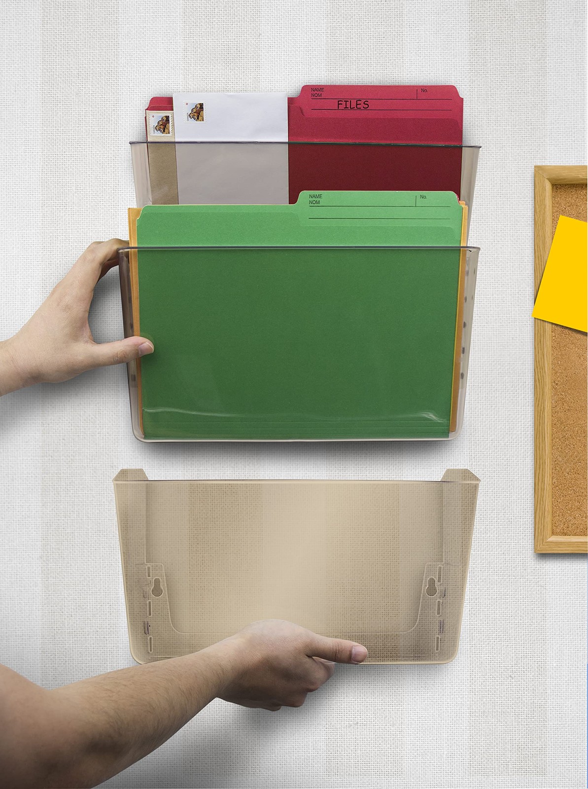 Storex Wall File 13 X 4 X 7 Inches Letter Smoke Case Of 6 70220A06C