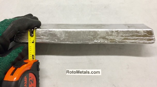 Foundry Type Alloy Ingots (64.5%-Lead, 23% Antimony, 12.5%-tin) – 5 Pound Ingot