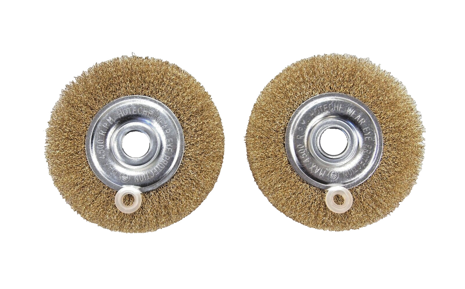 2PC 6» Crimped Wire Wheel Brush 1/2» Thick Deburring Bench Grinder 590306