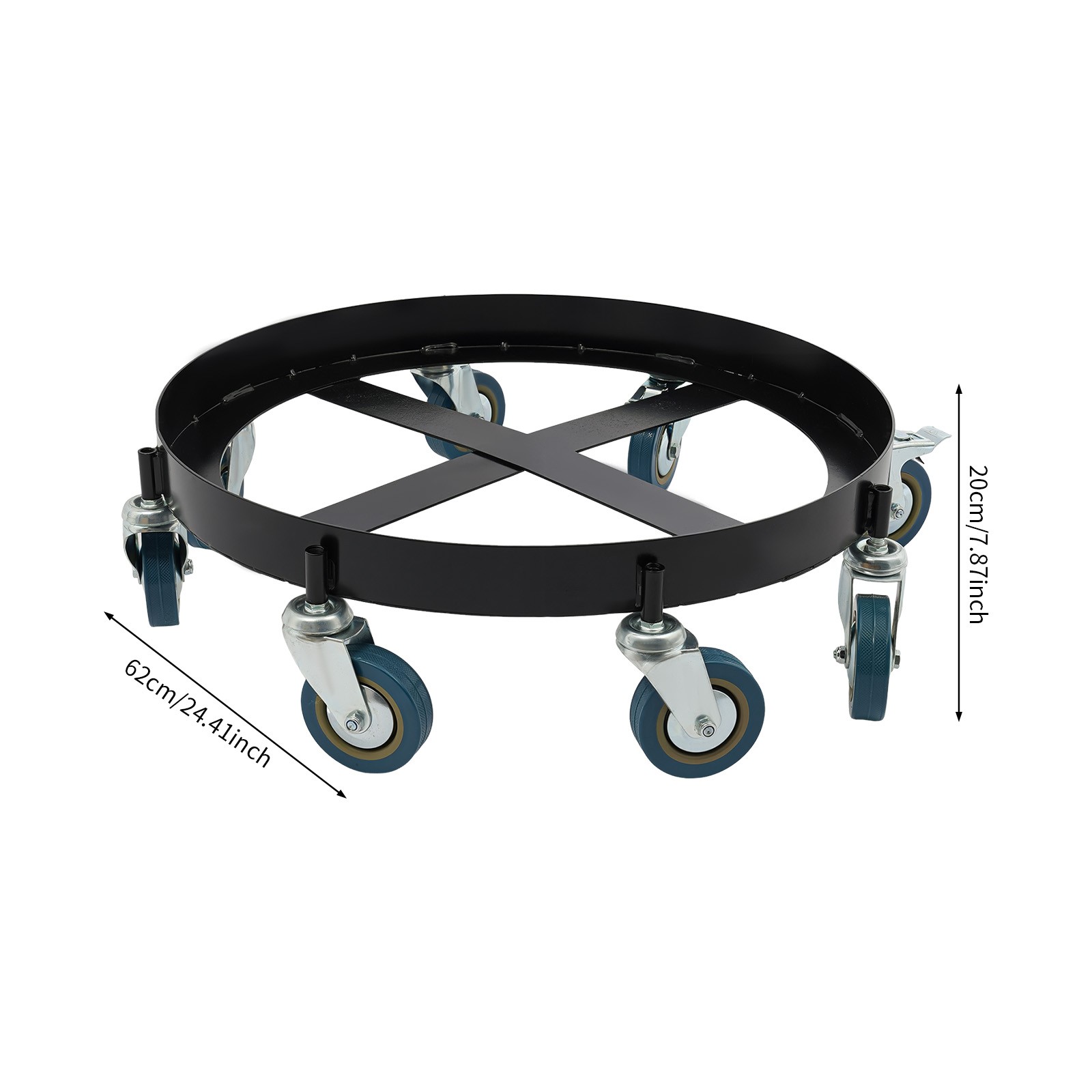 55 Gallon Drum Dolly Barrel Dolly Carts Drum Dolly With 8 Wheels Q235 Steel