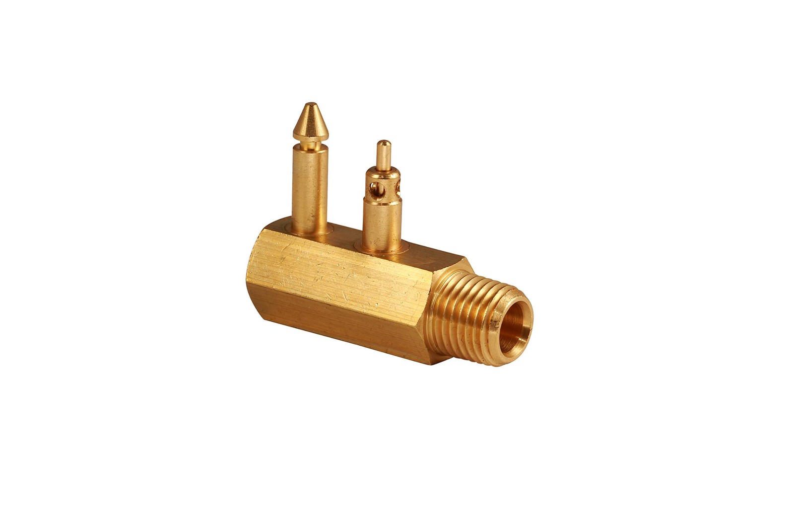 Attwood Brass Quick-Connect Tank Fitting 1/4 Inch | NPT Male 0.25 Inch,