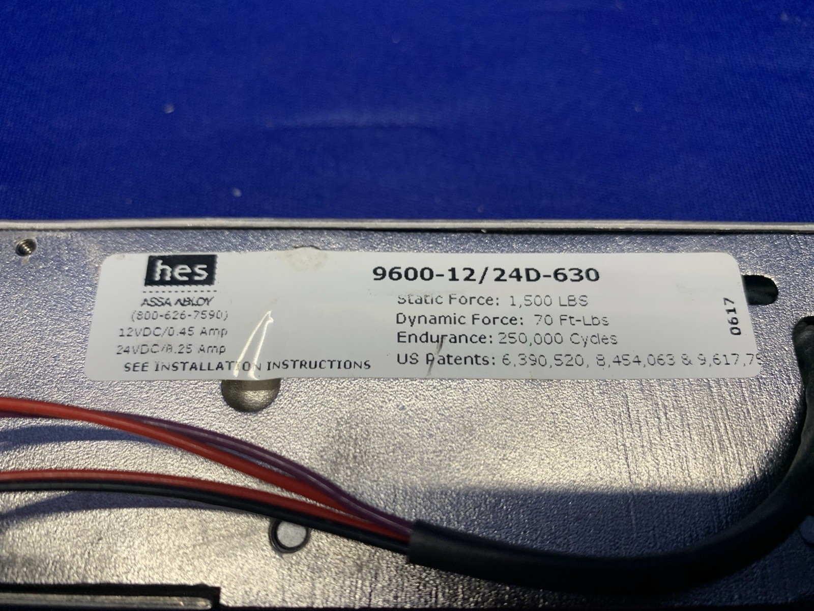 Hes Assa Abloy 9600-12/24D-630 Surface Mounted Electric Strike – Untested – Read