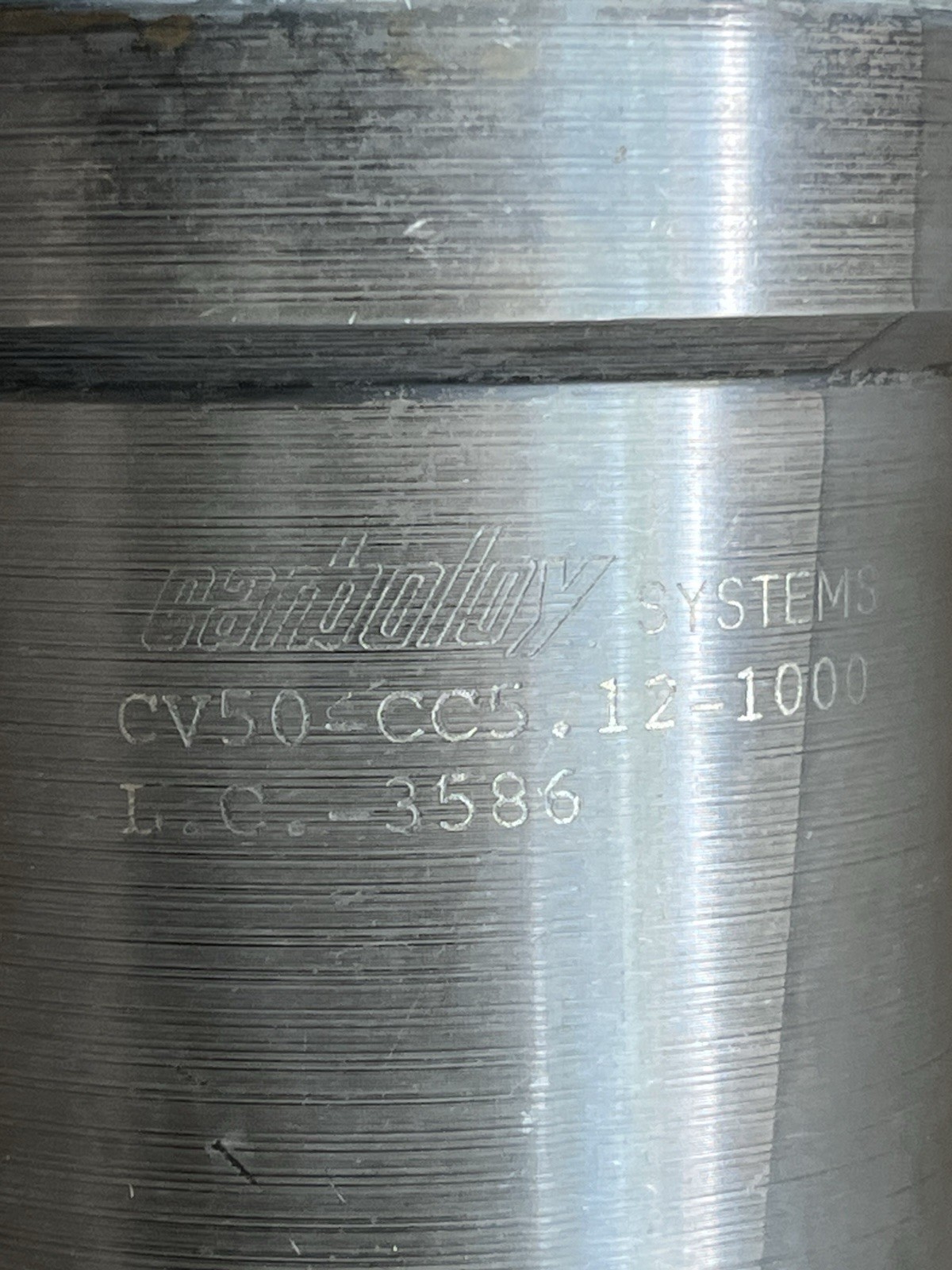 Carboloy Systems CAT50 Collet Chuck CV50-CC5.12-1000 CNC Tool Holder. #43. READ!