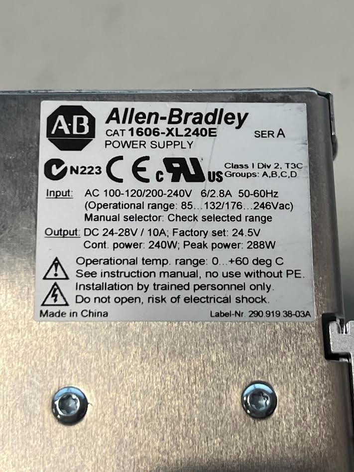 Allen Bradley 1606-XL240E Power Supply New
