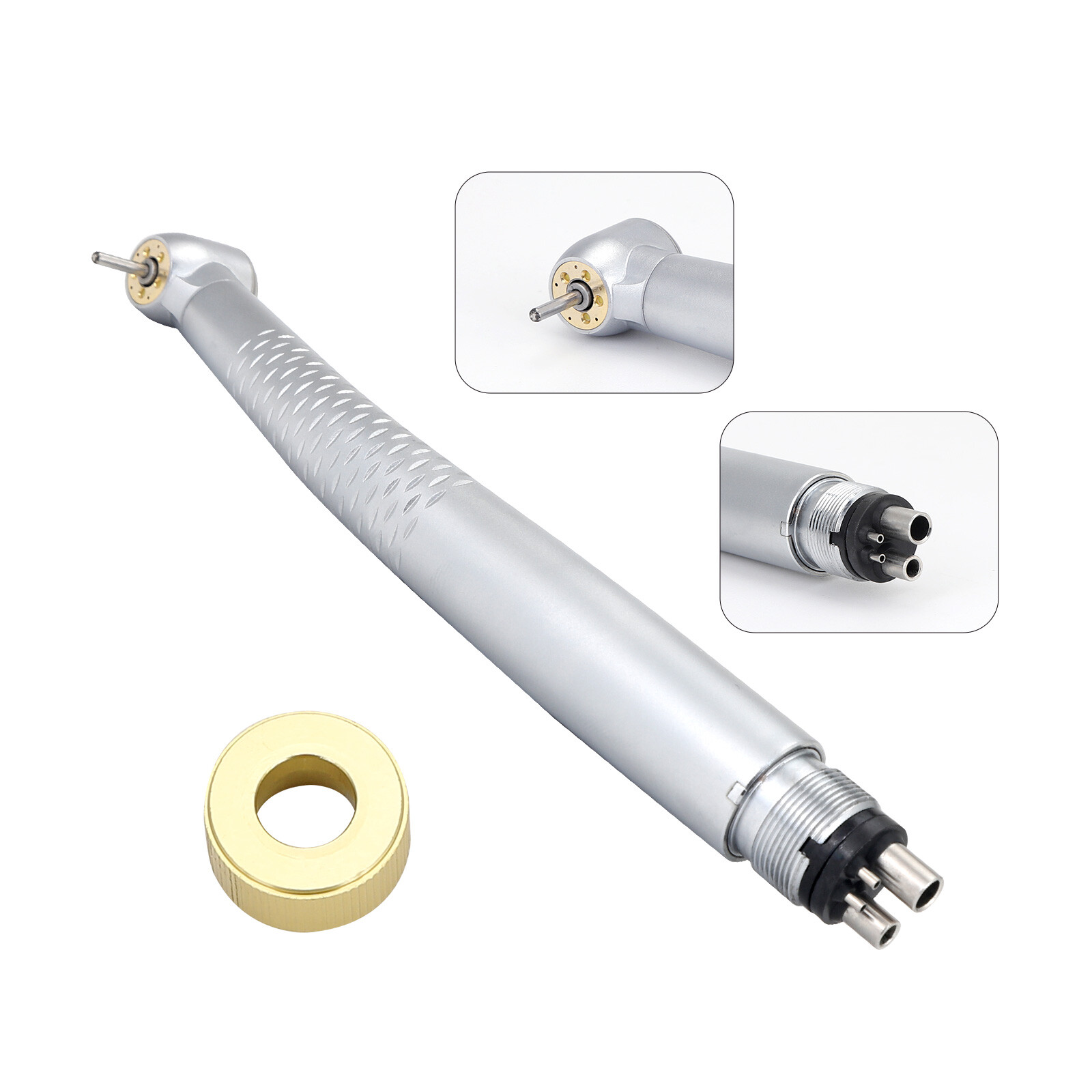 Dental 5 O-LED High Speed Handpiece Push Button with 5 Water Spray 4 Holes