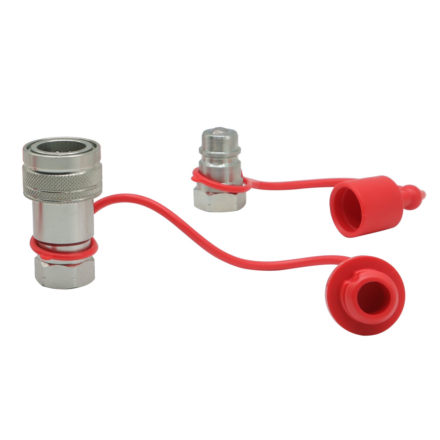 1/2″ Ag Hydraulic Quick Connect Couplers Coupling Poppet For Pioneer Style 2Sets