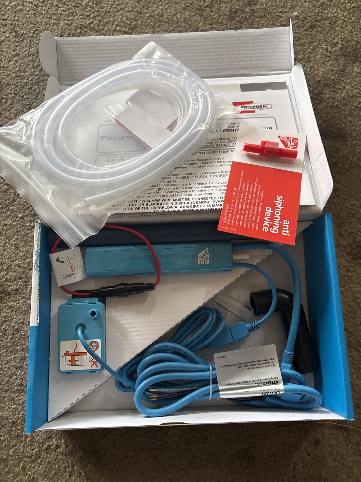 Daikin Aspen 83829 Mini Aqua Pump Kit DACA-CP1-1 Condensate Water Pump