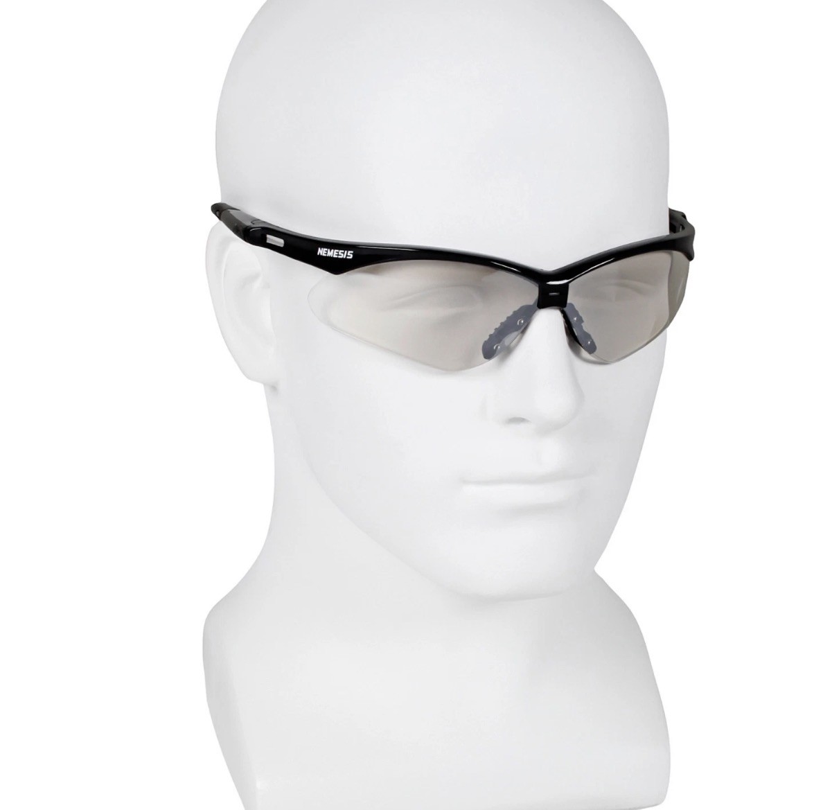 KLEENGUARD NEMESIS 47388 SAFETY GLASSES SILVER/CLEAR ANTI-FOG LENS Z87+ (3 PAIR)