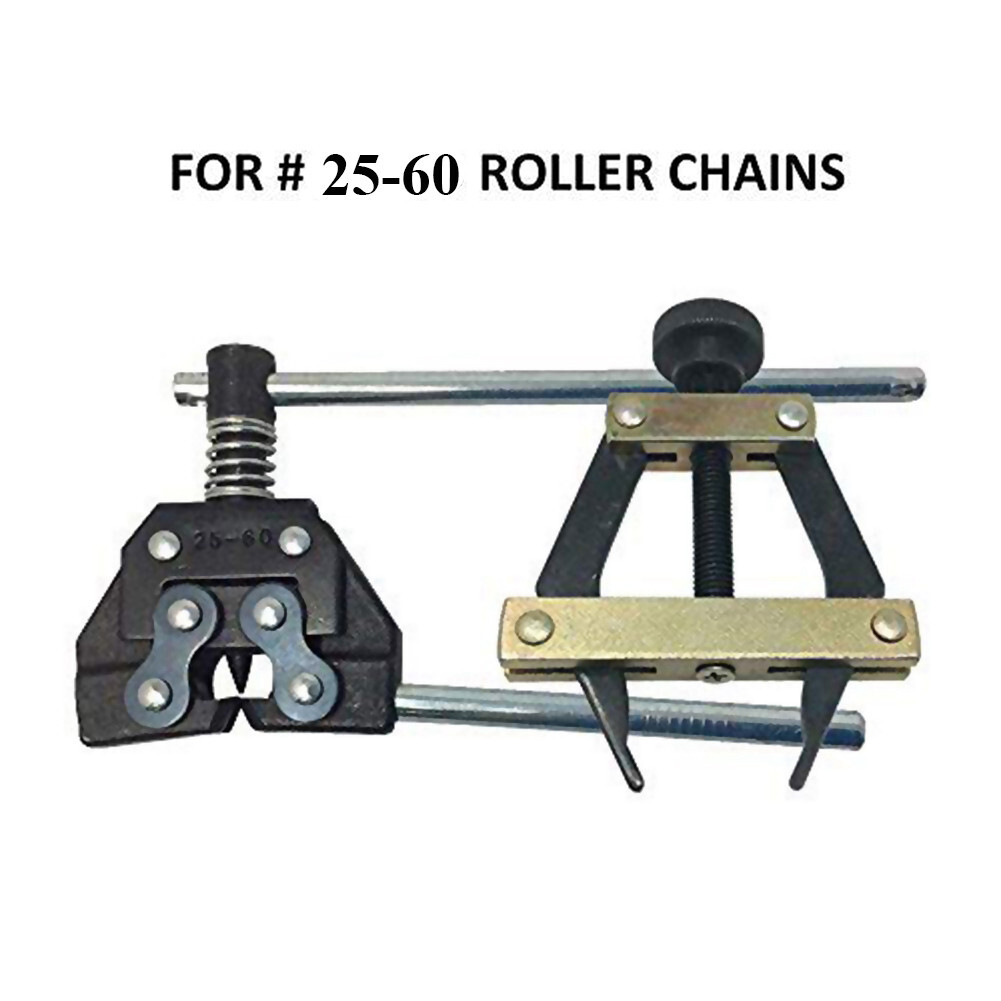 Roller Chain Tool Kit Breker Cutter + Puller Holder #25 – #60