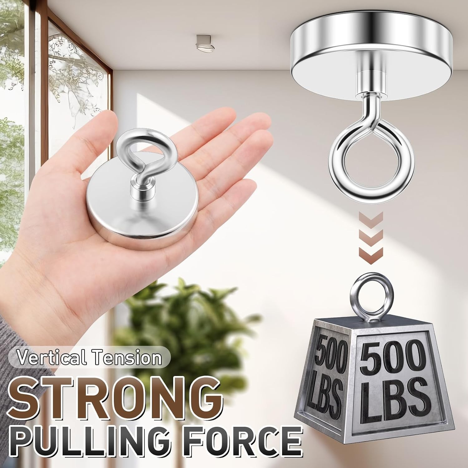 Ultimate 500 LBS Pickup Magnet – 2.36″ Neodymium for Reliable Outdoor Adventures