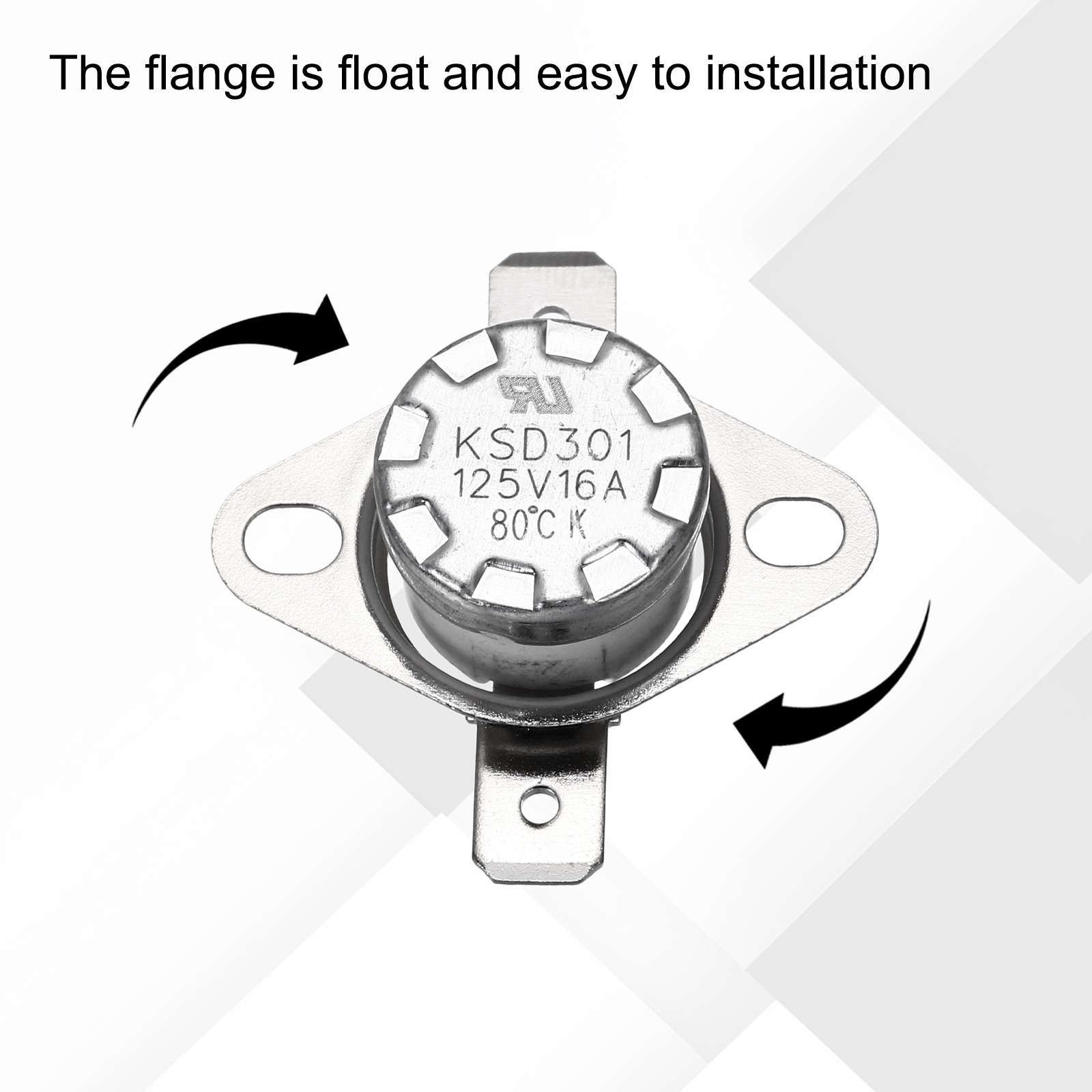 4 Pcs KSD301 Thermostat 80°C/176°F Snap Disc Temperature Switch Ceramic