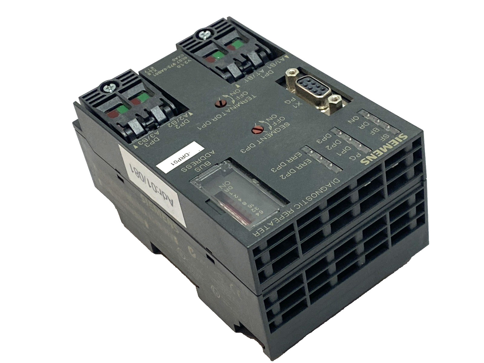 Siemens 6ES7972-0AB01-0XA0 SIMATIC S7 PROFIBUS DP Diagnostic Repeater RS485 24V