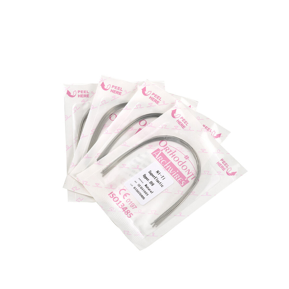10Pk Dental Ortho Super Elastic Niti Arch Wires Round Upper/Lower Brace Archwire