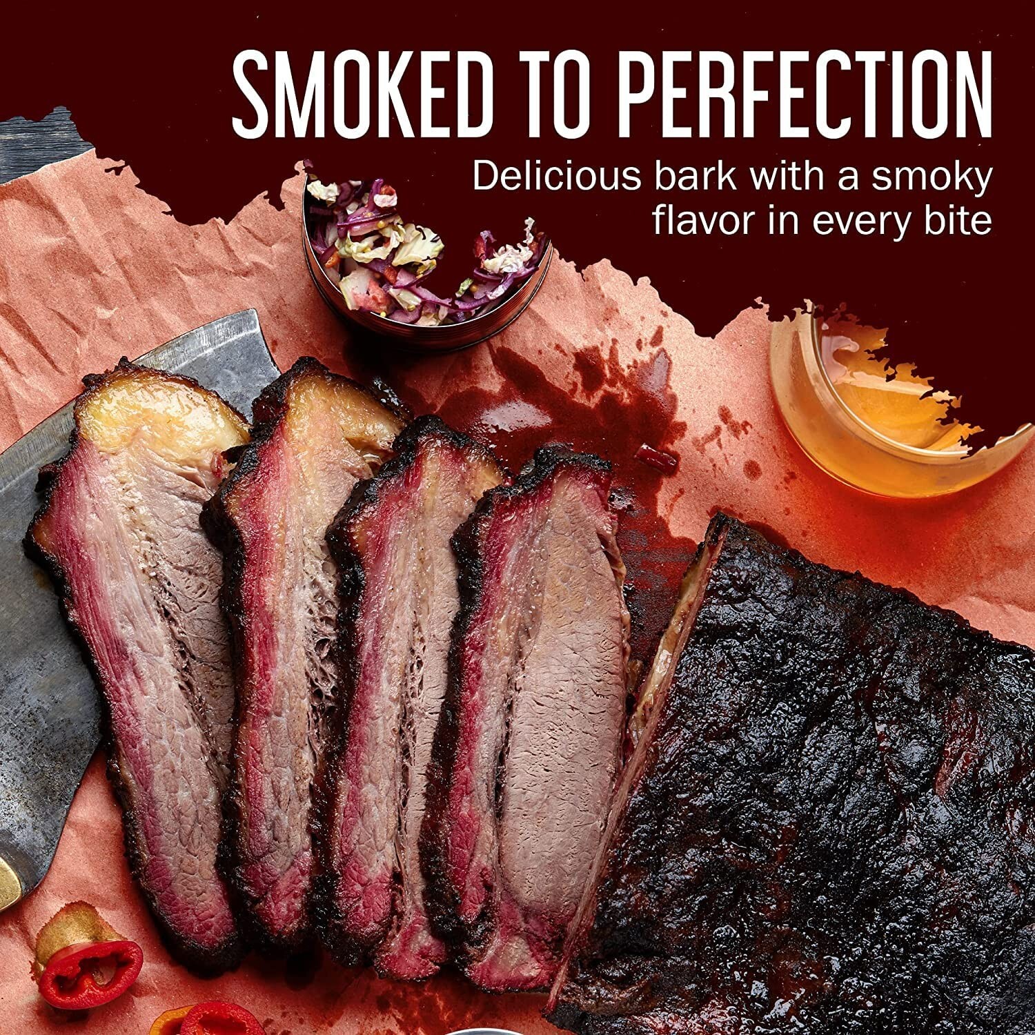 Unbleached Peach Butcher Paper Roll with Cutter – Ideal for Smoking and Grilling