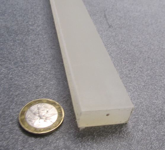 Polypropylene Bar 1/2″ Thick x 1.0″ Wide x 48″ Long, 4 pcs, 16 feet