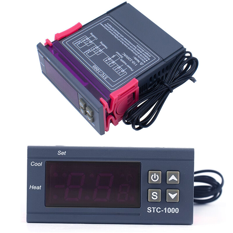 STC-1000 AC 110V-220V Digital Temperature Controller Thermostat With Sensor x2