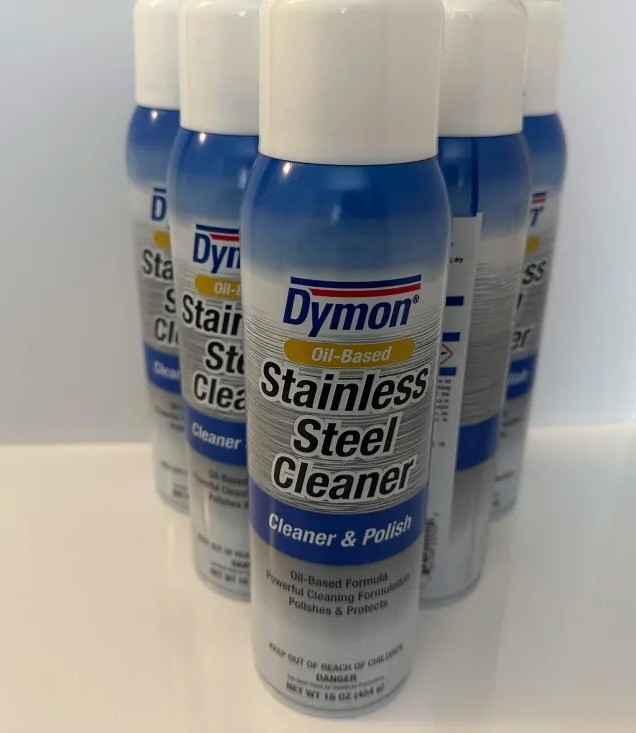 [PK 12, 16 OZ] [34520] DYMON STAINLESS STEEL CLEANER AND POLISH – QTY: 6