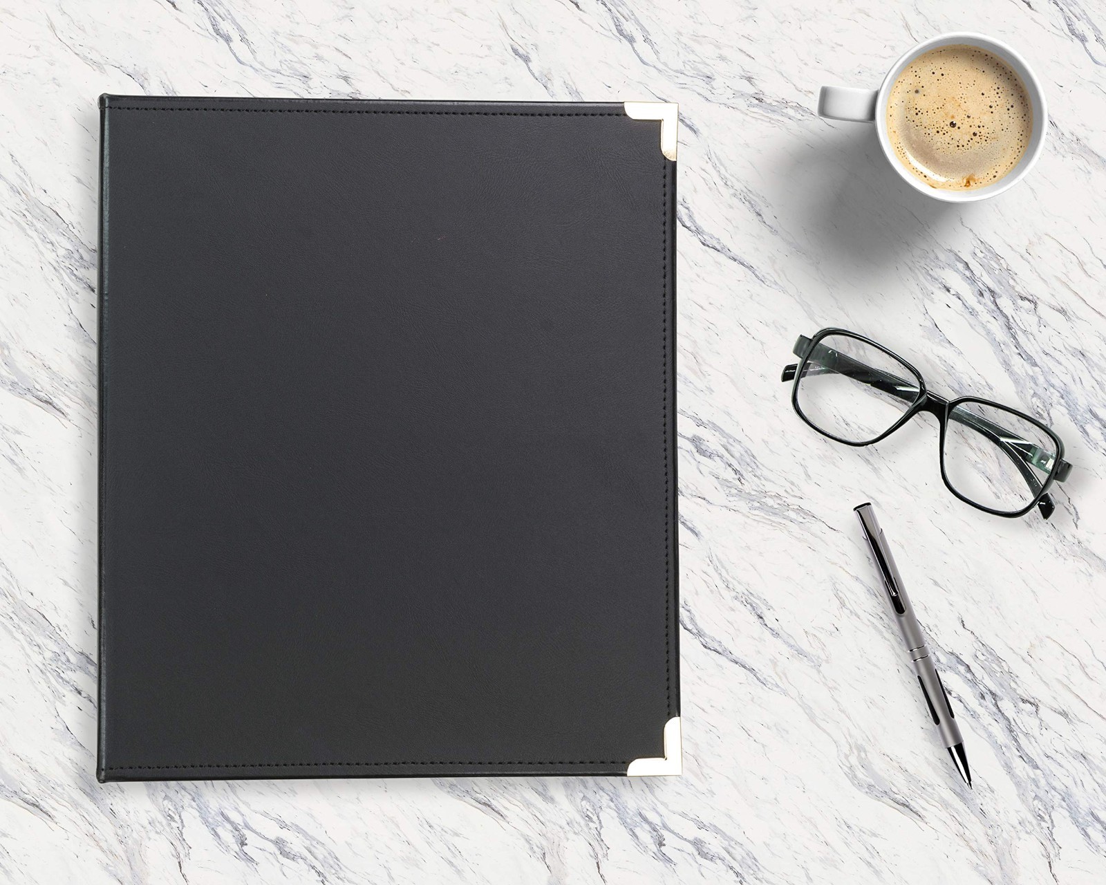 Classic Leather 3 Ring Binder Portfolio, Executive Presentation, 0.5 Inch, Holds