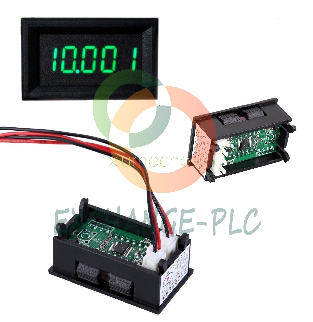 Green LED 5 Digit DC 0-4.3000-33.000V Digital Voltmeter Voltage Meter Car Panel