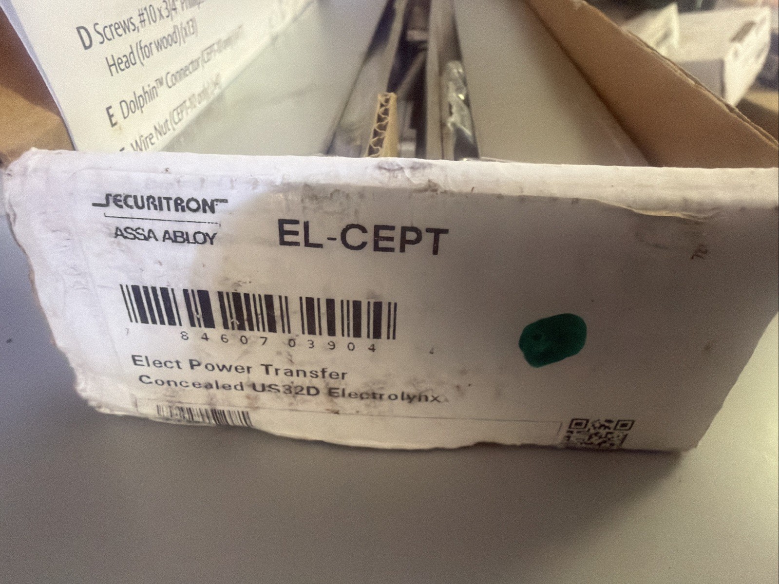 Securitron EL-CEPT Concealed Power Hinge Transfer US32D 5KZU8 Door Hardware Assa