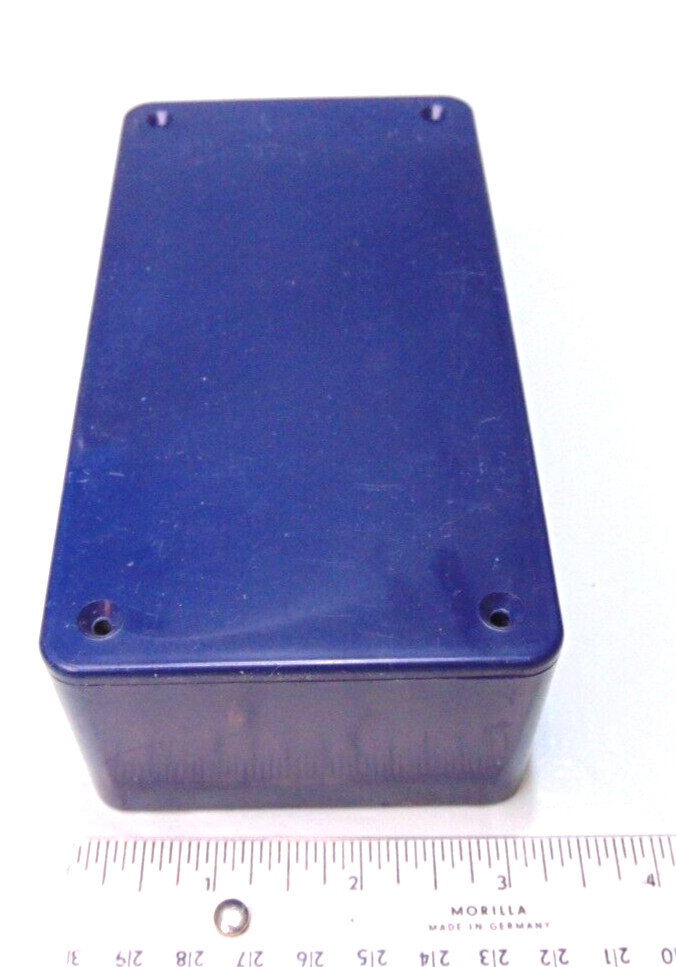 6″ Dark Blue Plastic Project Hobby Box Enclosure – 6″ x 4″ x 2″