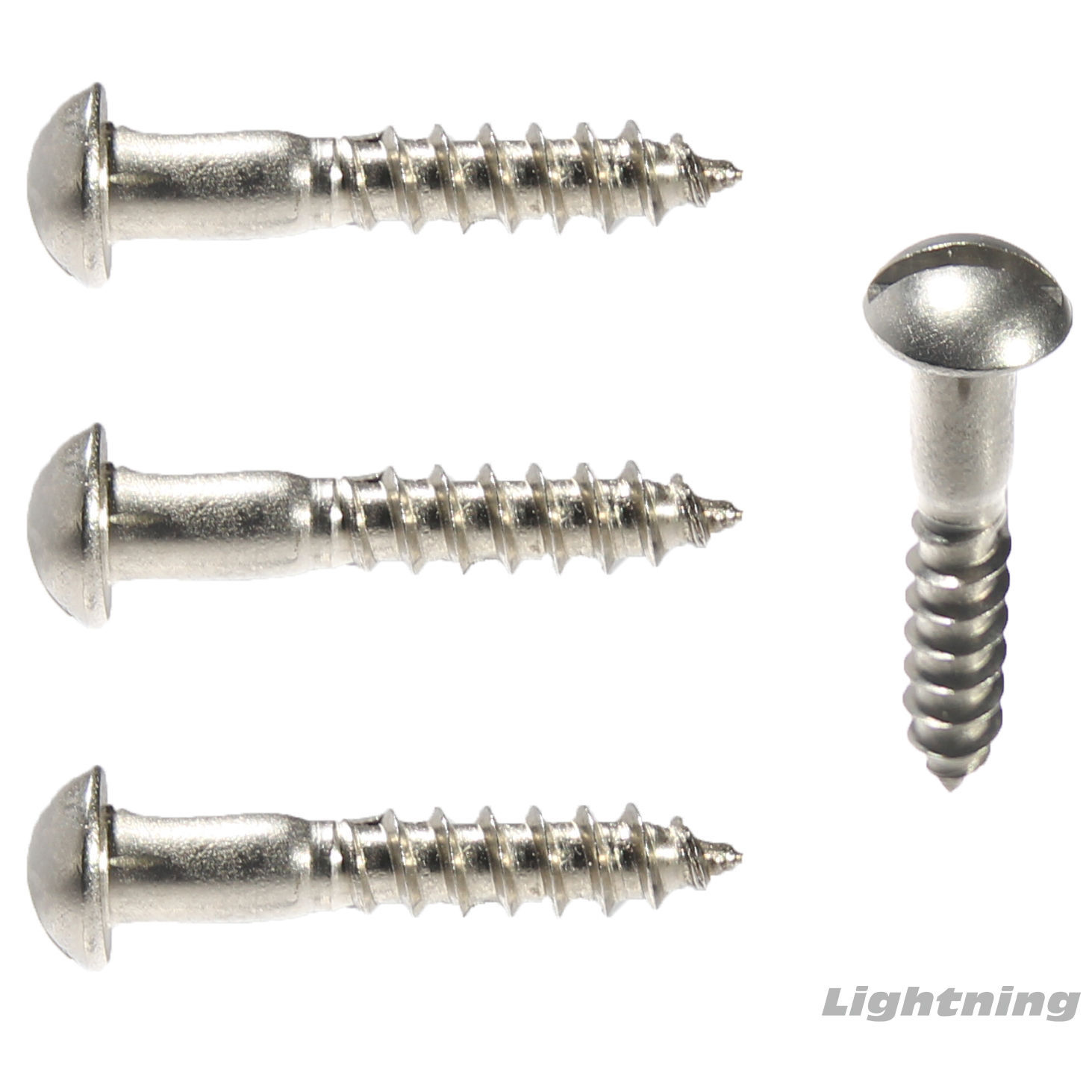 Slotted Round head Wood Screw Stainless Steel#8 x 5/8″ Qty 50