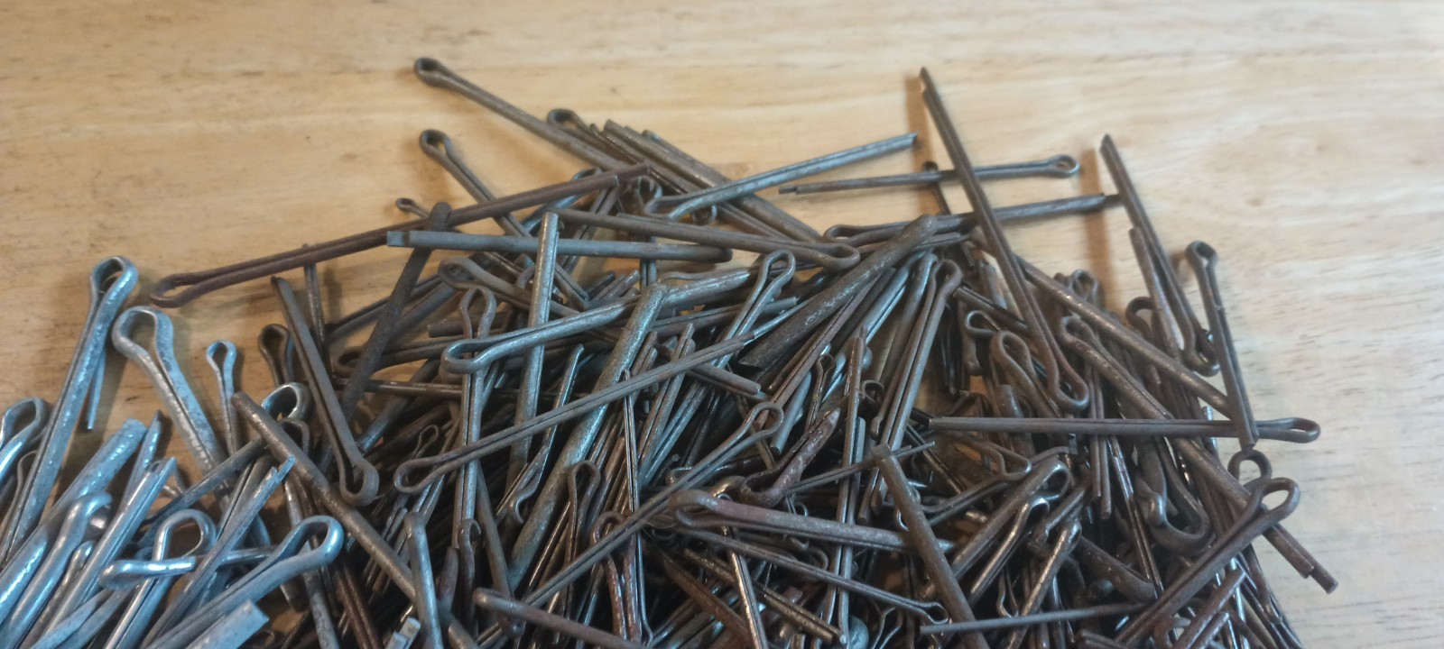 Cotter Pins Mixed Diameter and Length Extended Prong Steel 1 Pound 12.8 Ounces