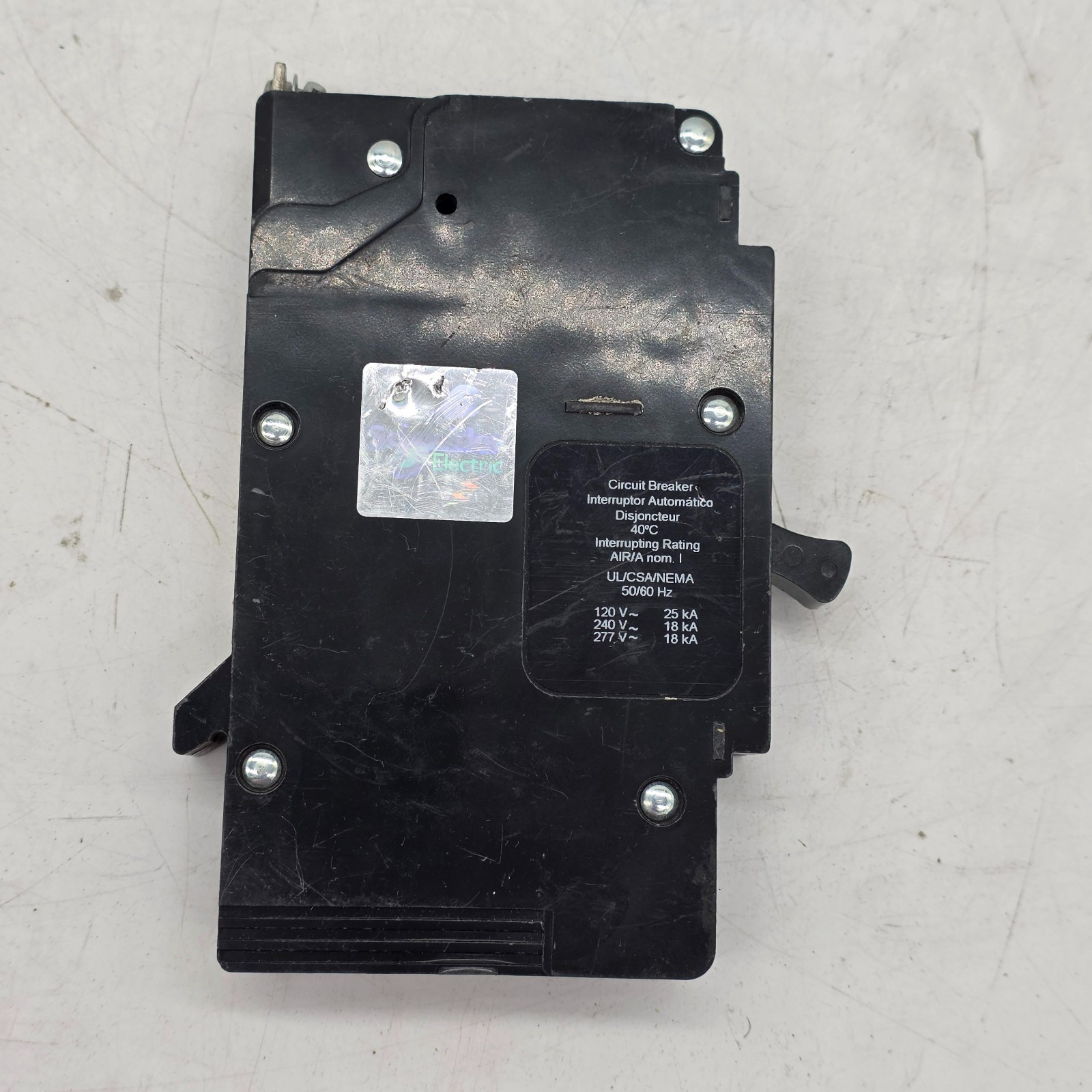 Square D EDB14020 20A 1 Pole 277V Bolt-On Circuit Breaker HID SWD Open Box