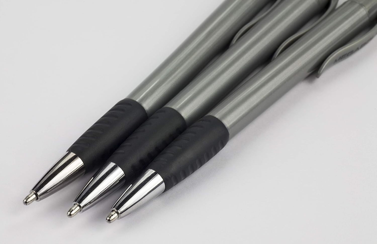 Promarx Megabold Retractable Ballpoint Pens with Comfort Grip, 1.6 mm, Black, 3