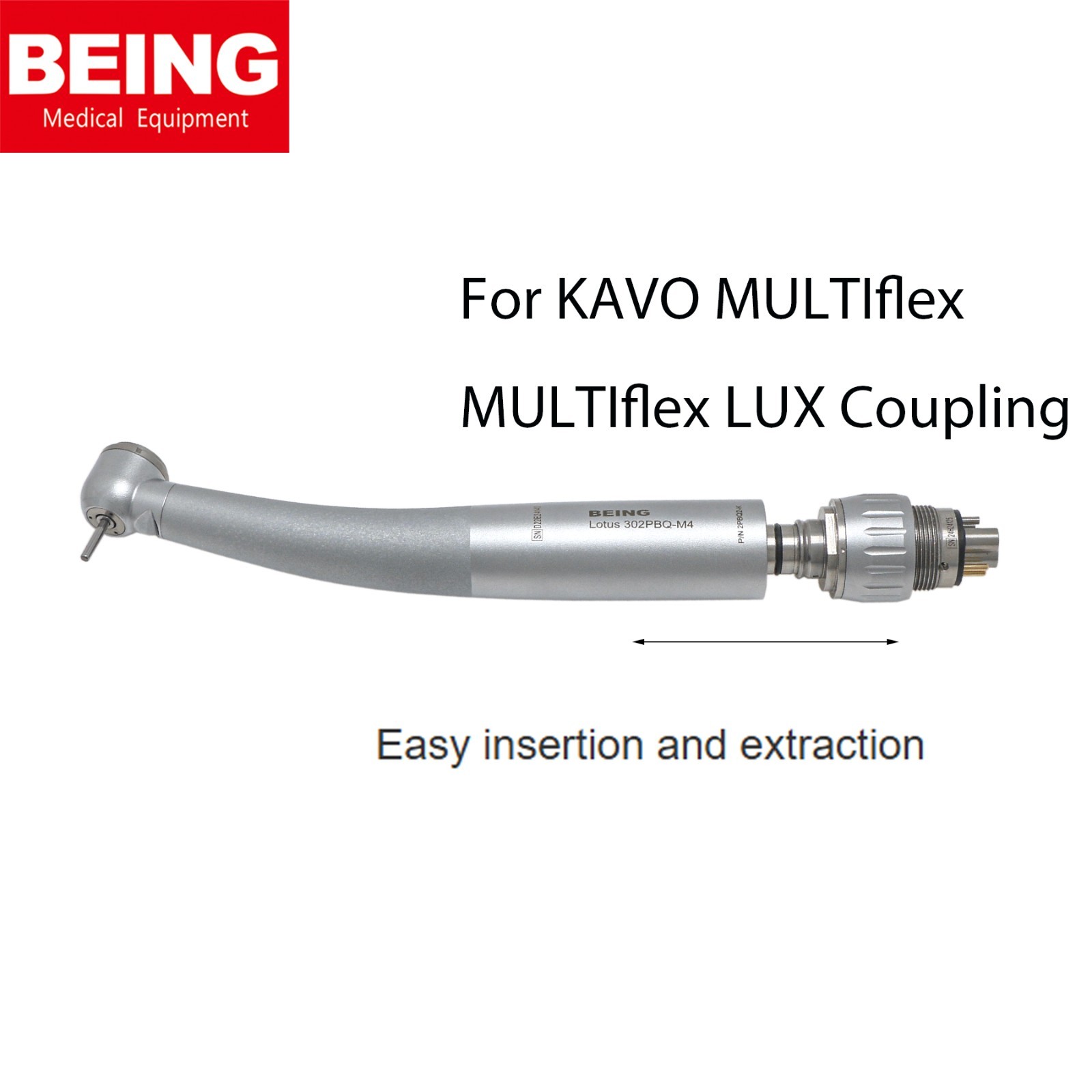 5Pcs BEING Dental High Speed Turbine Fiber Optic Handpiece for KaVo Coupler 4/6H