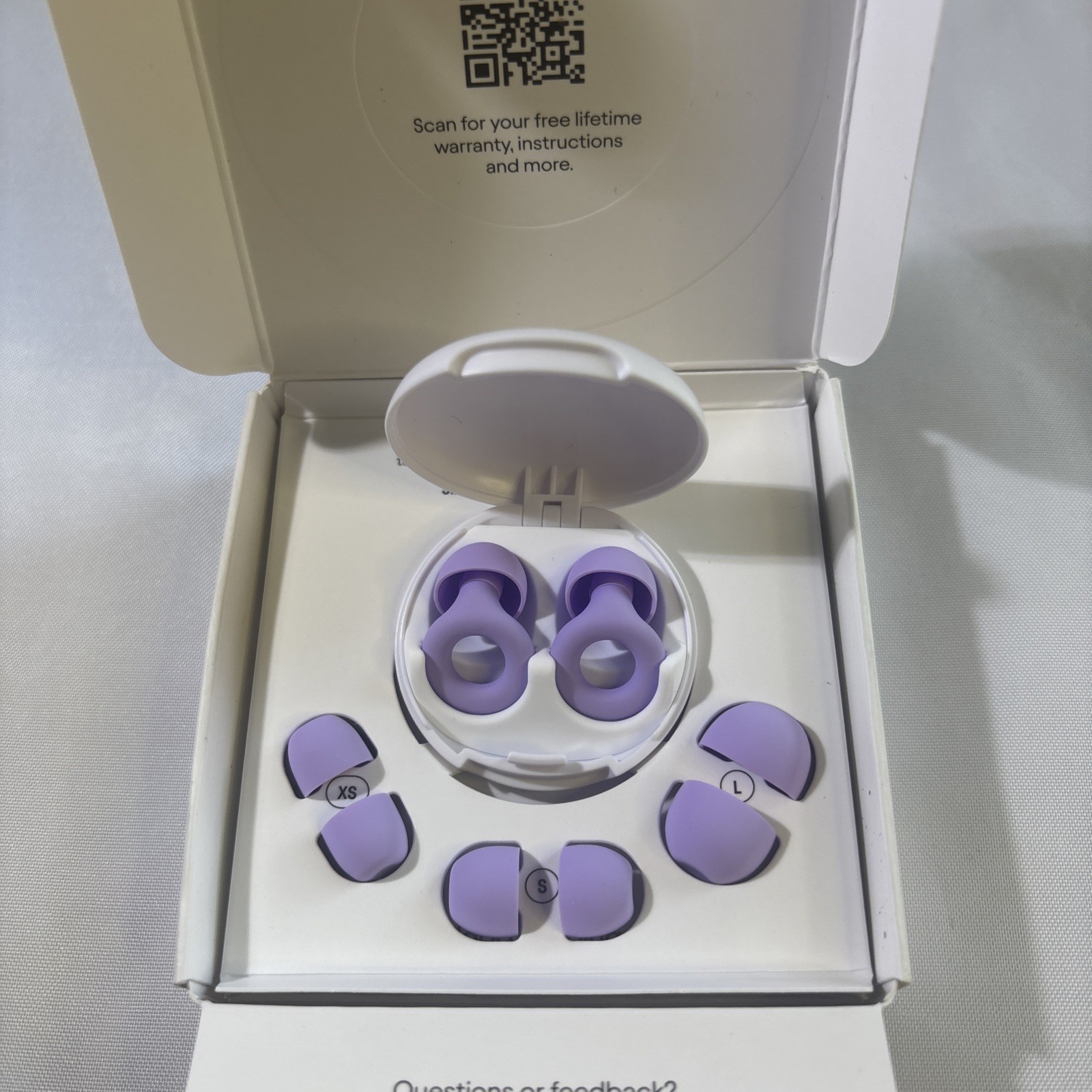 Loop Quiet 2 Ear Plugs For Noise Reduction – 14dB – Color – Violet – Open Box