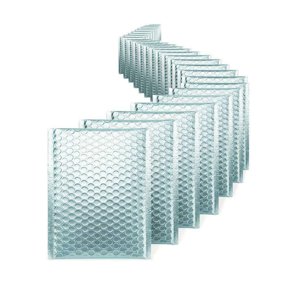 Mix Your Color 50 Matte Metallic Bubble Padded Envelopes Mailers #0 6.5″ x 10″