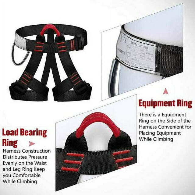 Rock Climbing Harness Strap Falling Protection Heavy Duty 25kN Harness Outdoor