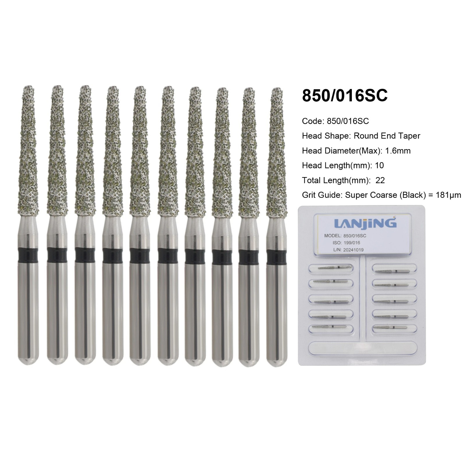 Dental Diamond Burs FG Round End Taper 856 850 Football 368/023 379 High Speed