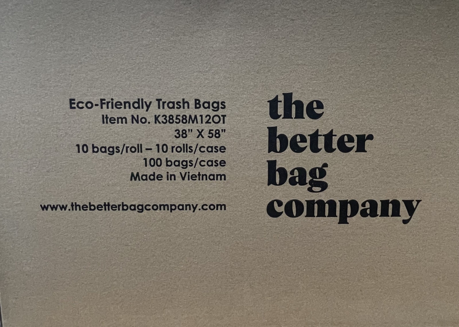 55 Gallon Heavy Duty 1.2 Mil BLK Contractor Biodegradable Trash Bags 38×58 100c