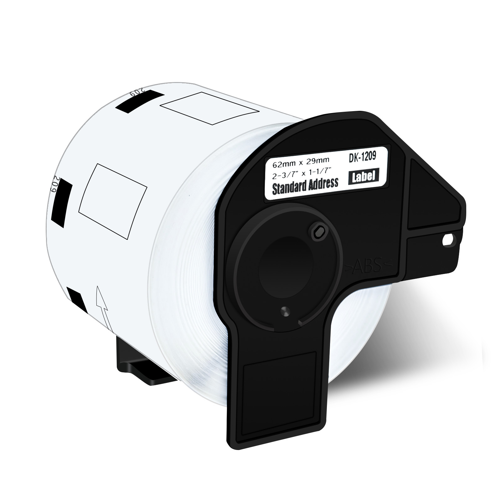 12 ROLLS 2.4 in x 1.1 in Barcode Labels Die-Cut DK-1209 For Brother QL-500 550