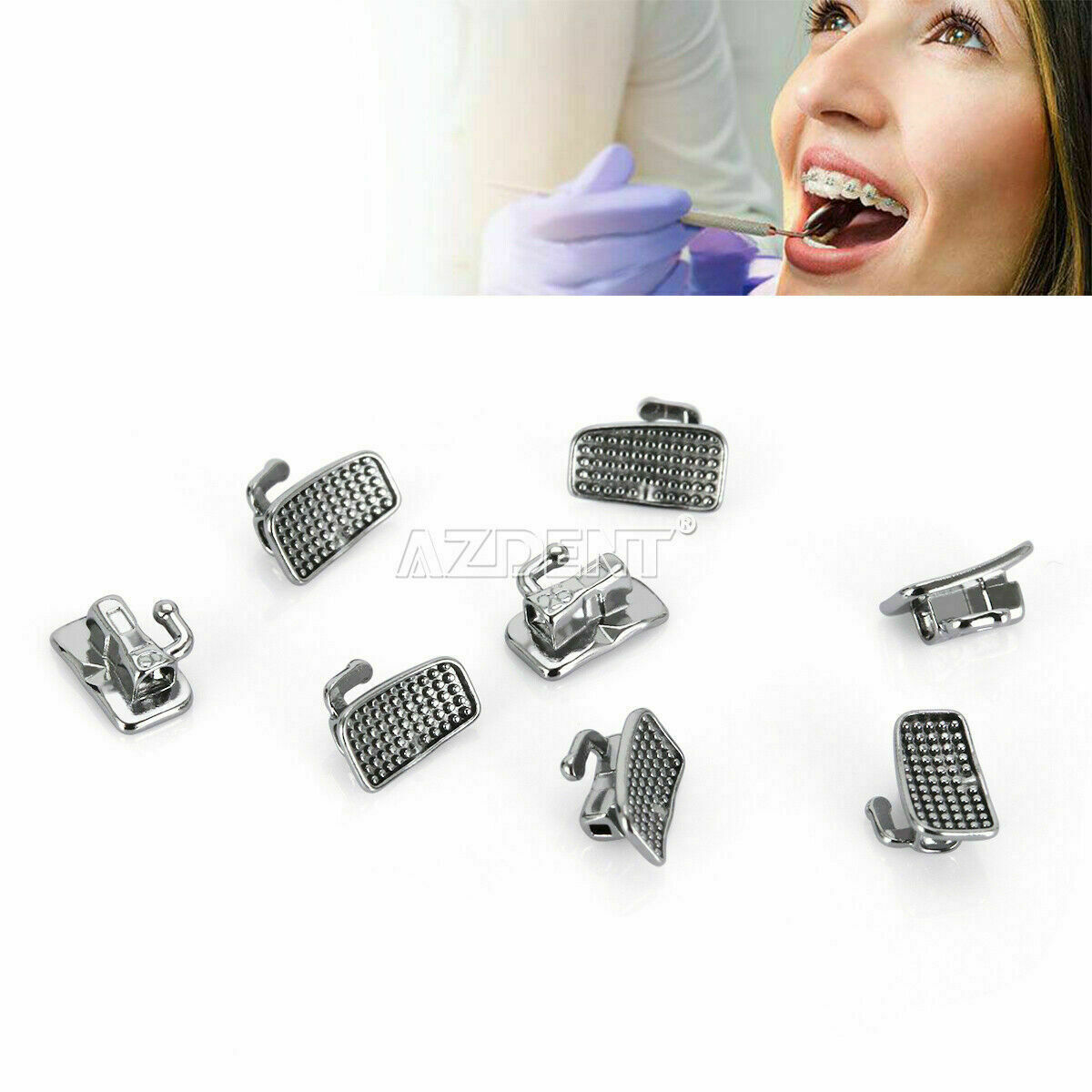 Tubos bucales de ortodoncia dental 1er tubo molar Roth MBT 022 Bondable Monobloc