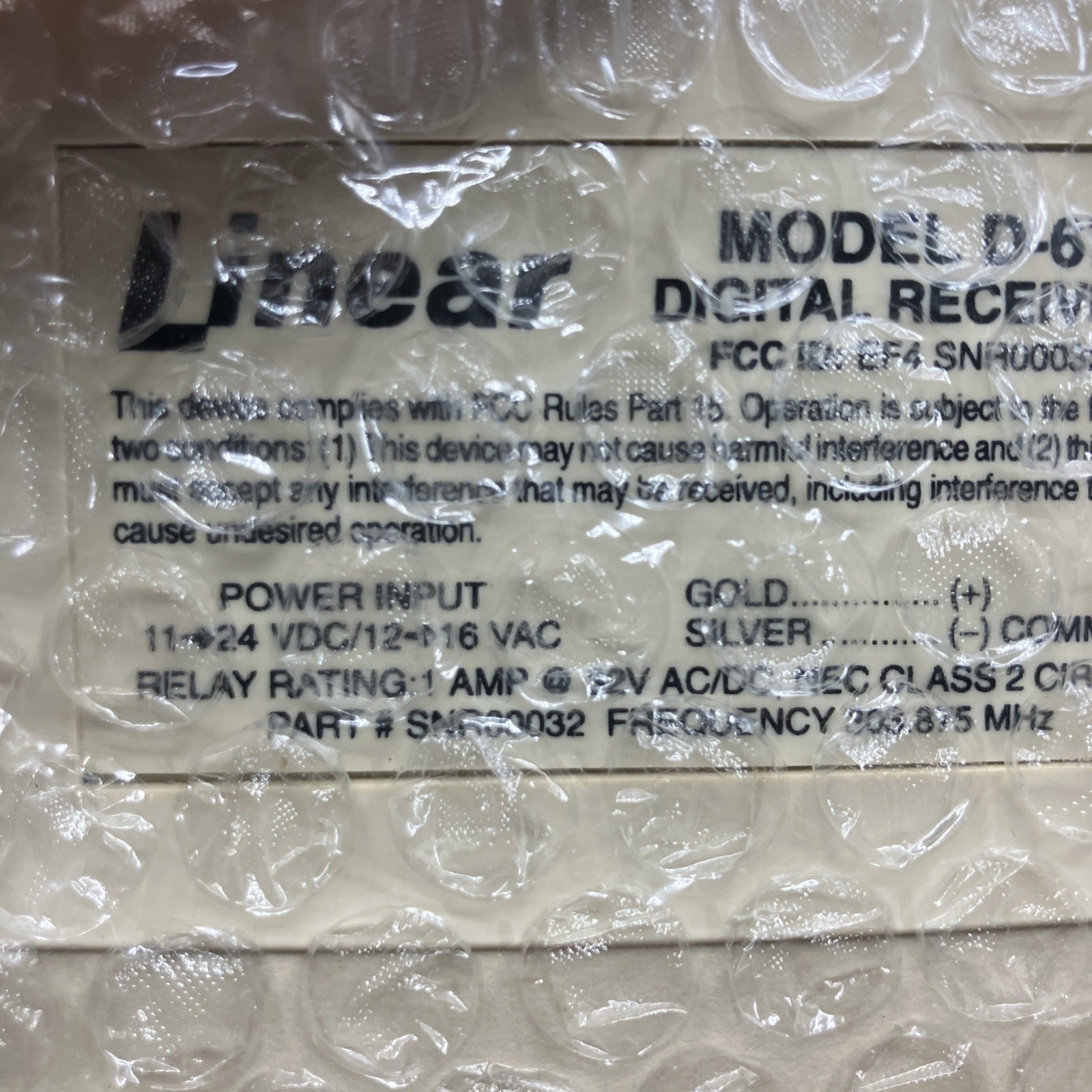 Linear D-67 Wireless Single Channel Digital Receiver Beige