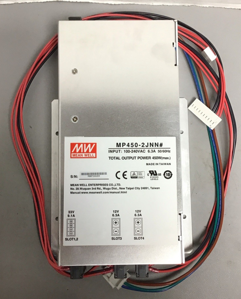 Mean Well MP450-2JNN Switching Power Supply 240VAC 6.3A 450W (B31)