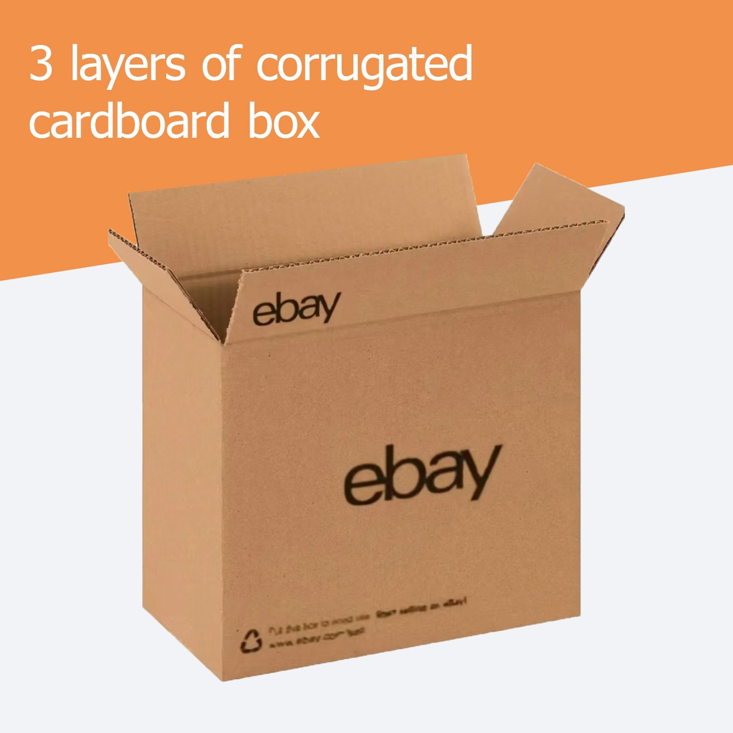 25pcs pack 10″ x 8″ x 6″ Shipping Packing corrugated cardboard boxes color logo