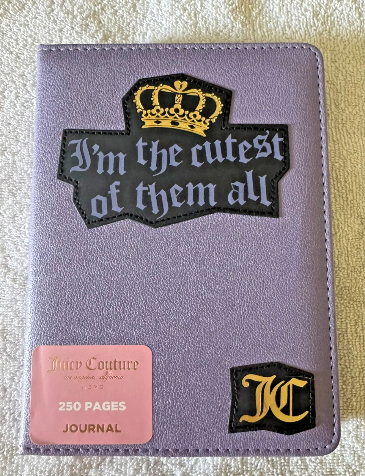 Juicy Couture Purple Journal Notebook 250 Pages Queen of Couture New