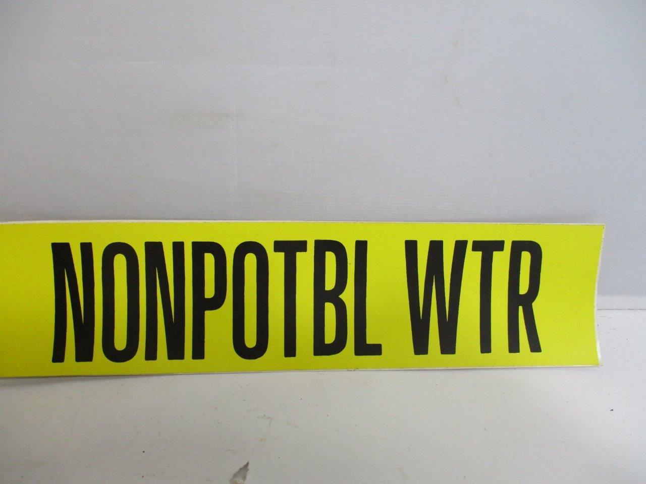 NON POTABLE WATER Pipe Markers 14 Count