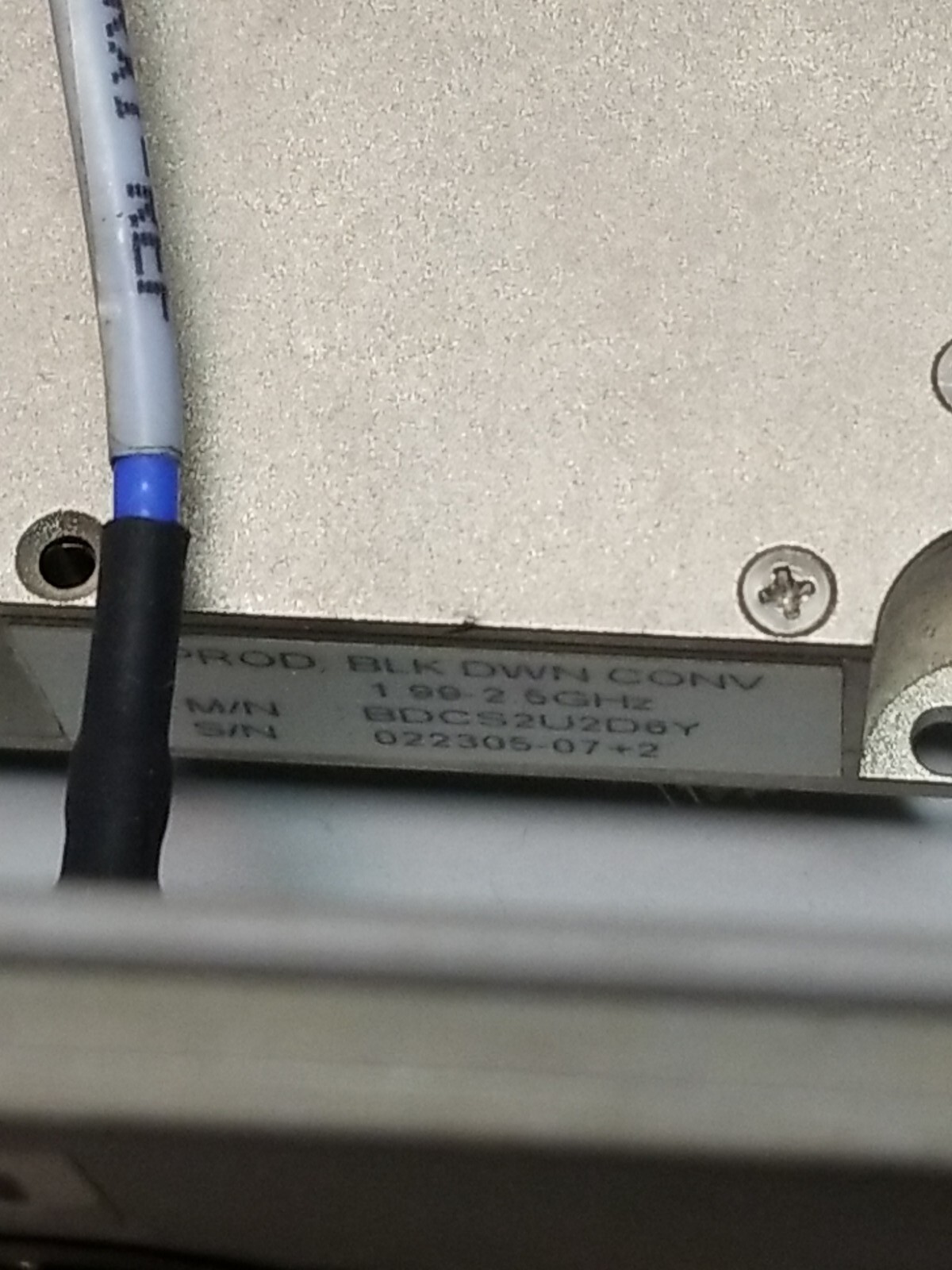 BLOCK DOWN CONVERTER, 1.99 – 2.5GHz in Hoffman Enclosure